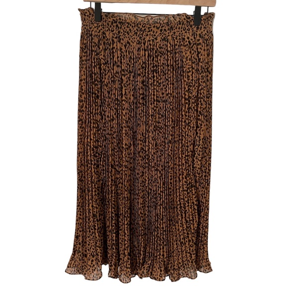 NWT Baevely leopard print pleated skirt - Picture 2 of 5